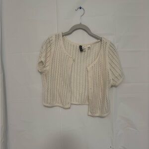 H&M Cream Knit Cardigan